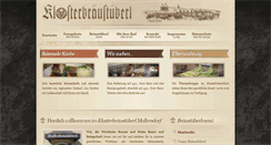 Desktop Screenshot of klosterbraeustueberl-mallersdorf.de